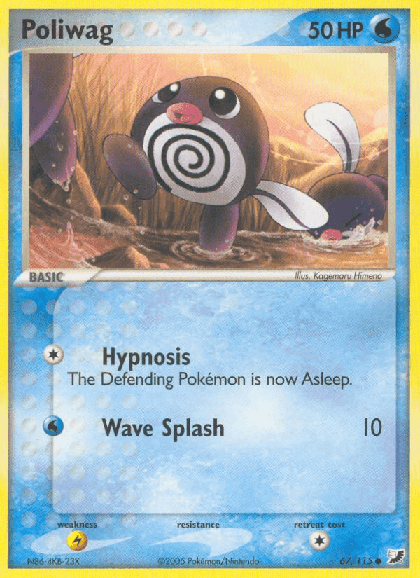 Poliwag, card 67 from Unseen Forces