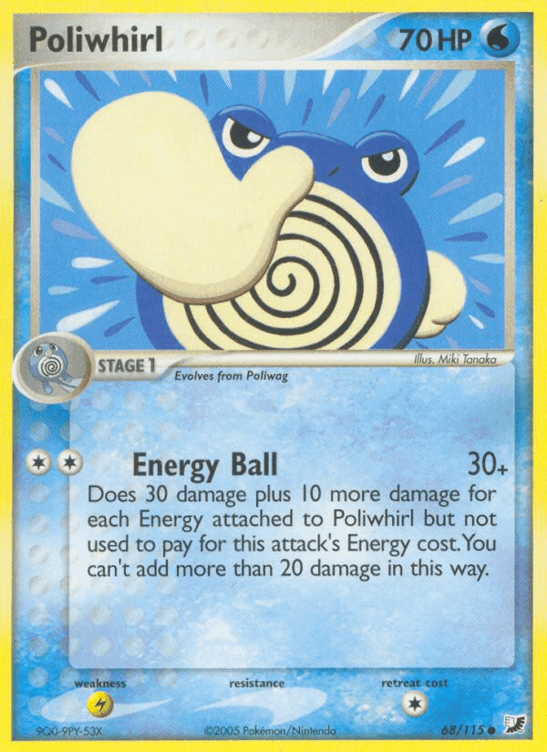 Poliwhirl, card 68 from Unseen Forces