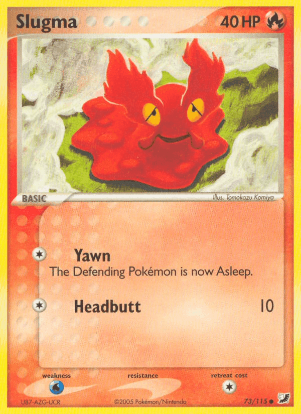 Slugma, card 73 from Unseen Forces