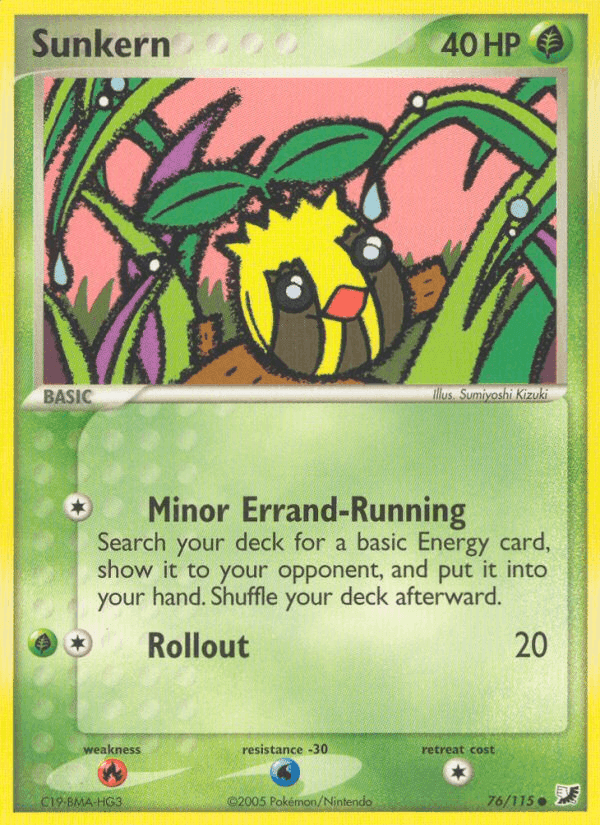 Sunkern, card 76 from Unseen Forces