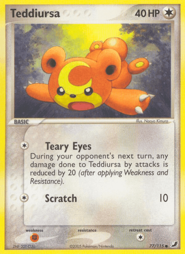 Teddiursa, card 77 from Unseen Forces