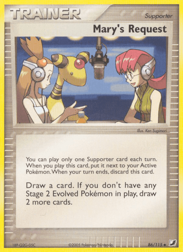 Mary's Request, card 86 from Unseen Forces