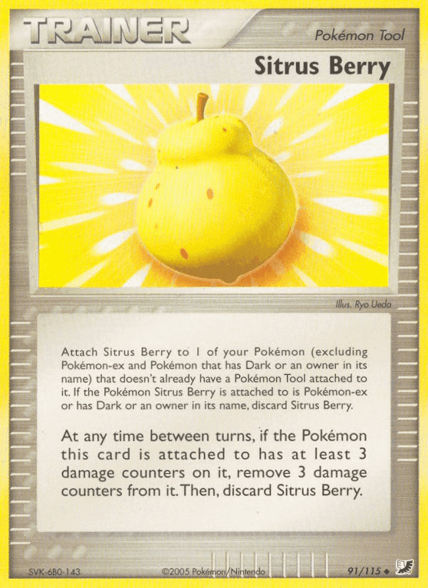 Sitrus Berry, card 91 from Unseen Forces