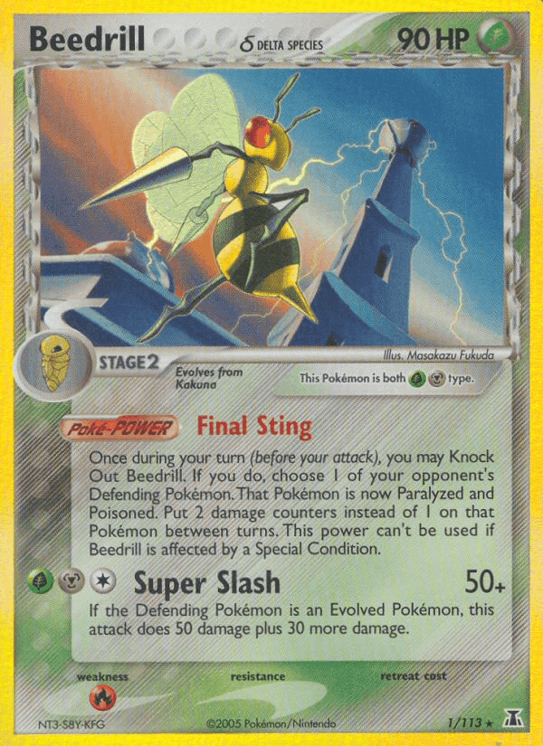 Beedrill δ, carta 1 di EX Specie Delta