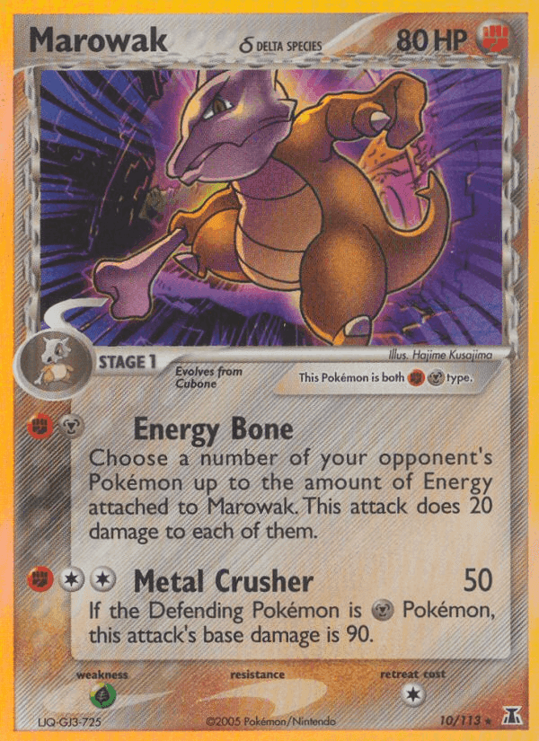 Marowak δ, carta 10 de Delta Species