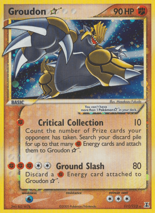 Groudon Star, carta 111 de Delta Species