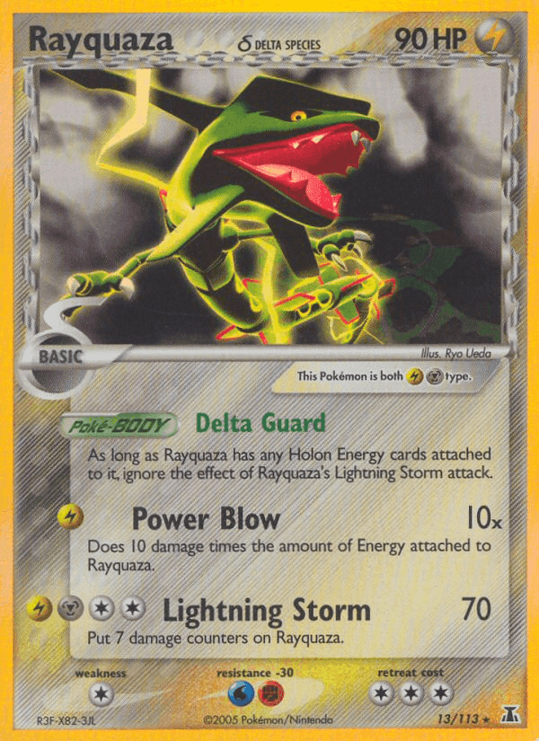 Rayquaza δ, carta 13 de Delta Species