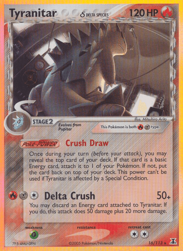 Tyranitar δ, carta 16 de Delta Species