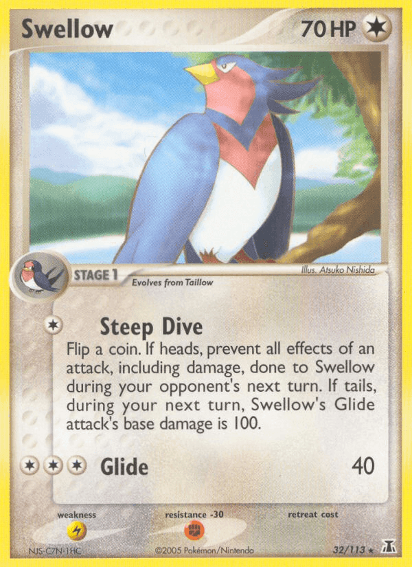 Swellow, carta 32 di EX Specie Delta