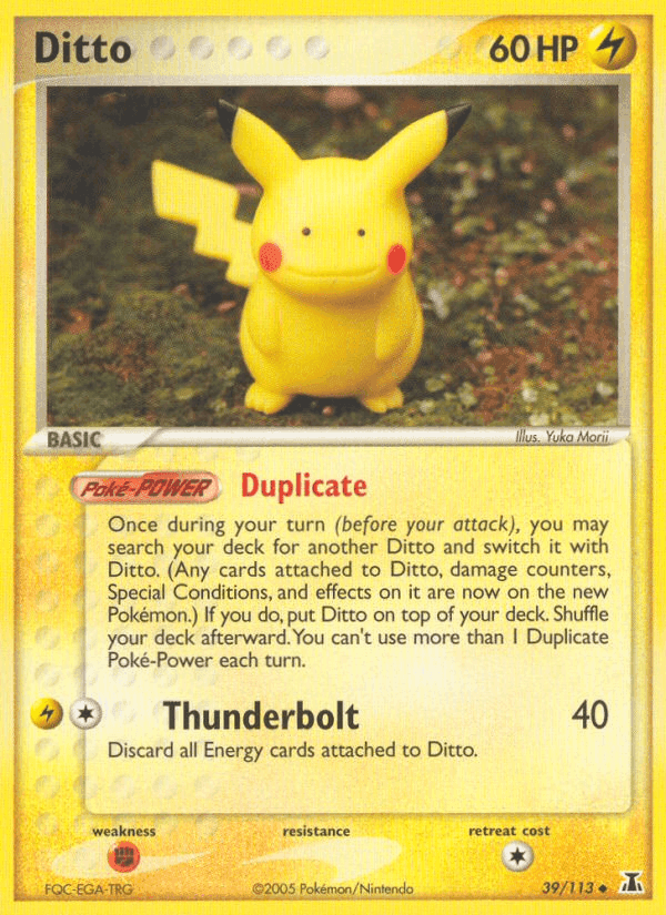 Ditto, carta 39 di EX Specie Delta