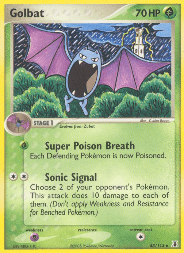 Golbat, carta 43 di EX Specie Delta