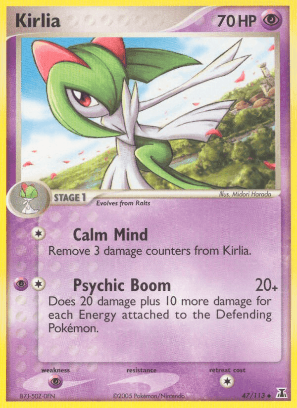 Kirlia, carta 47 di EX Specie Delta