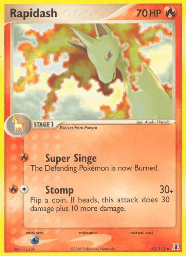Rapidash, carta 52 di EX Specie Delta