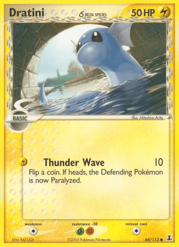 Dratini δ, card 66 from Delta Species