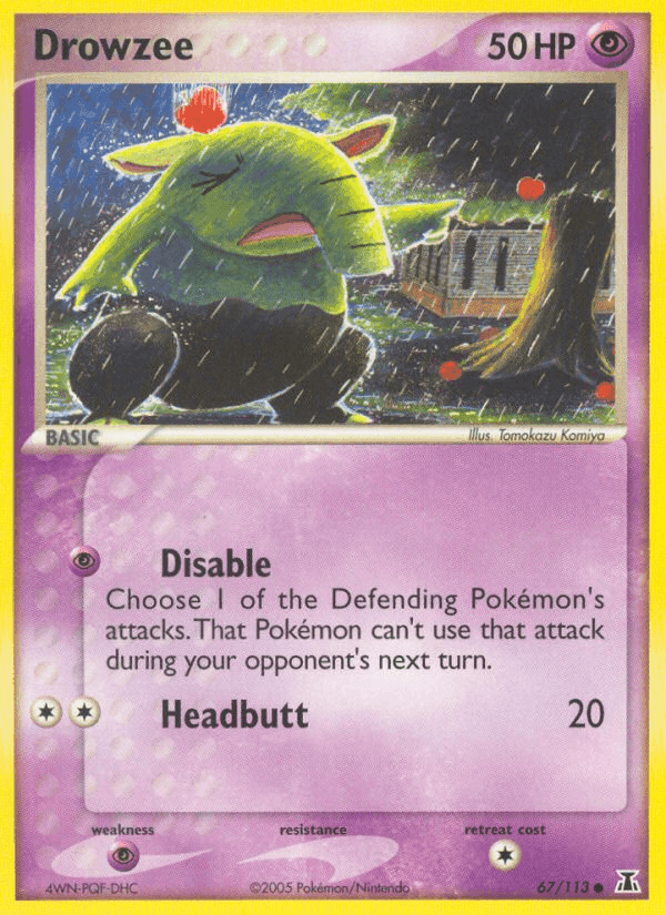 Drowzee, card 67 from Delta Species
