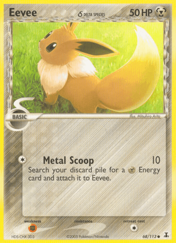 Eevee δ, card 68 from Delta Species