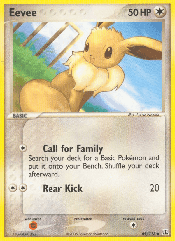 Eevee, card 69 from Delta Species