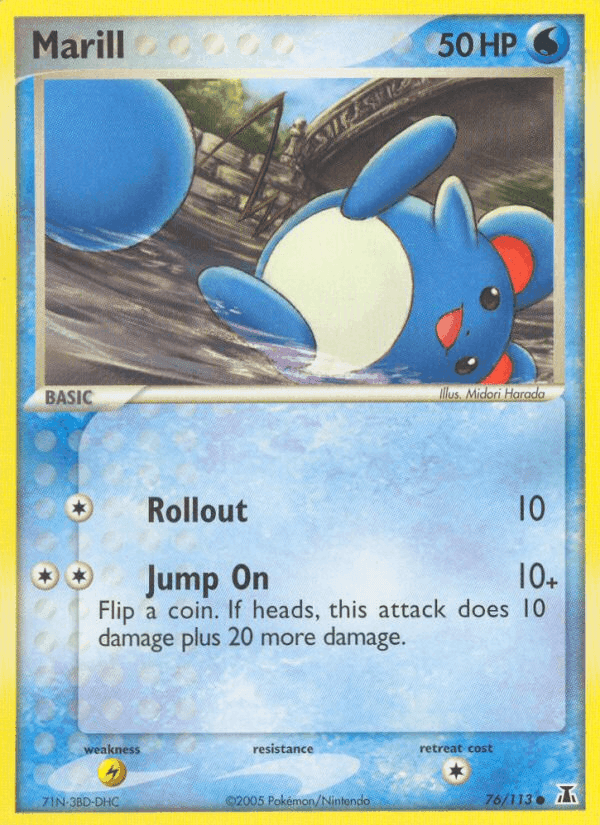 Marill, card 76 from Delta Species