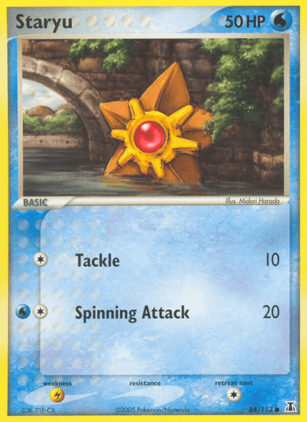 Staryu, card 84 from Delta Species