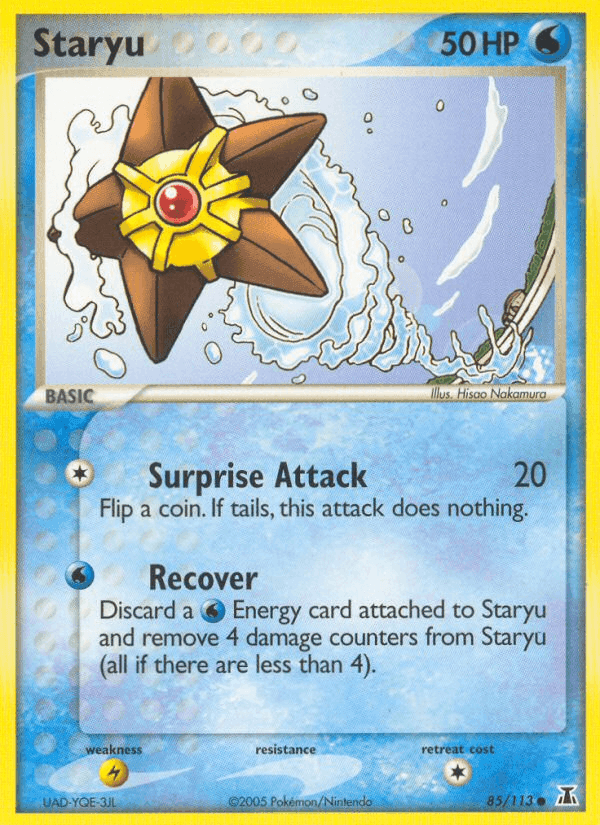 Staryu, card 85 from Delta Species