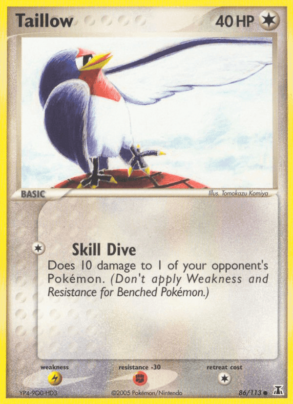 Taillow, card 86 from Delta Species