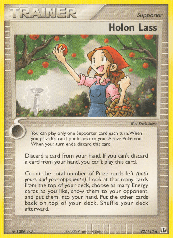 Holon Lass, card 92 from Delta Species