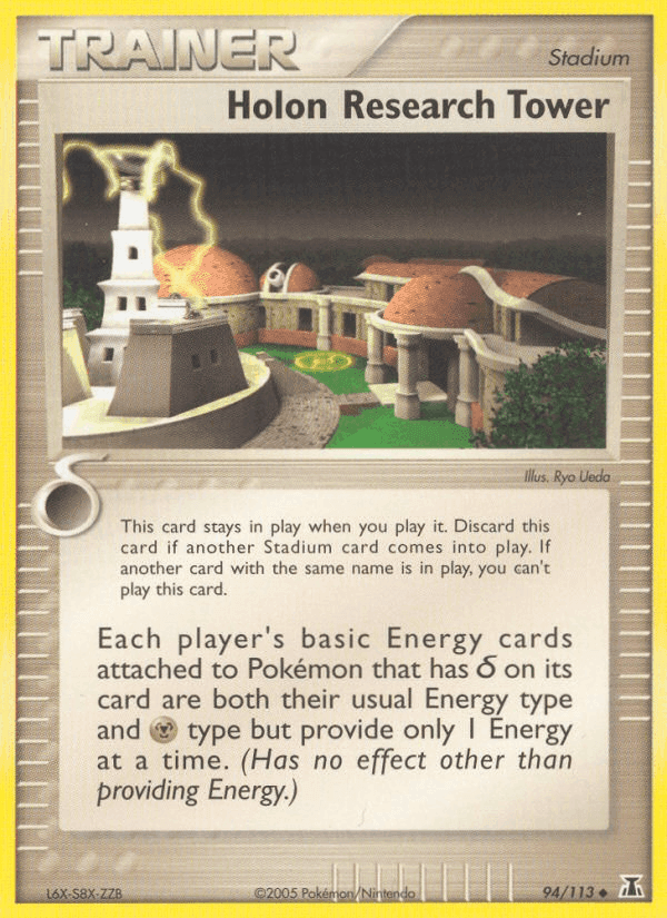 Holon Research Tower, card 94 from Delta Species