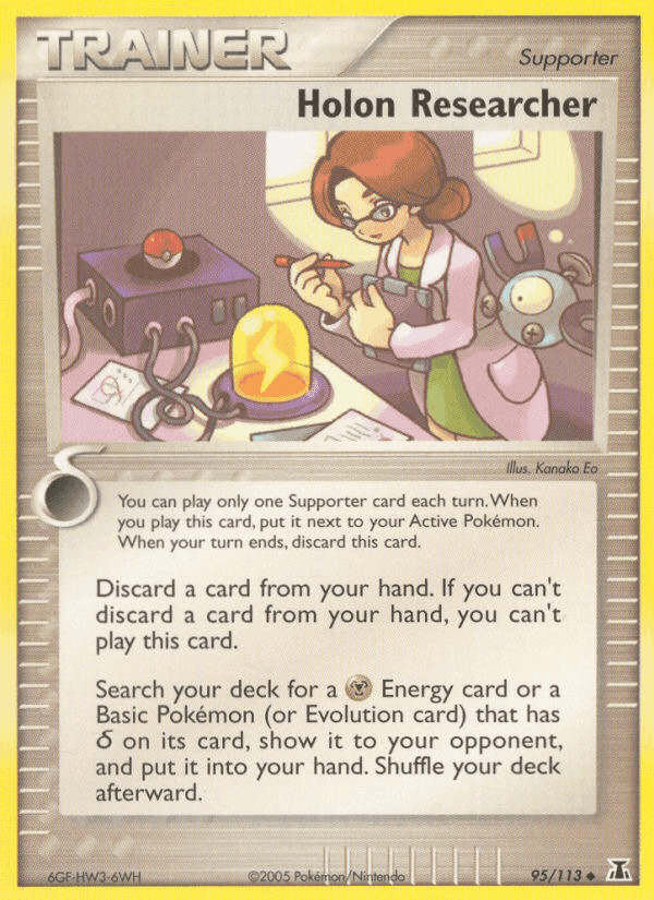 Holon Researcher, card 95 from Delta Species