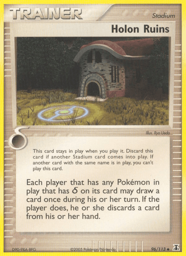 Holon Ruins, card 96 from Delta Species
