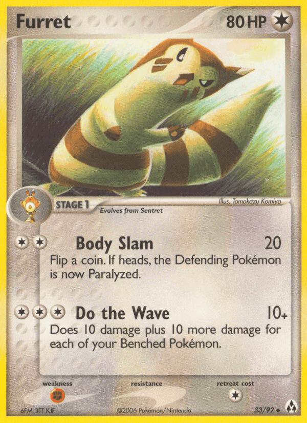 Furret, carta 33 di EX La Leggenda di Mew