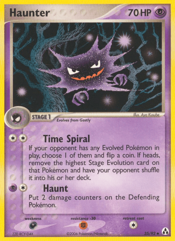 Haunter, carta 35 di EX La Leggenda di Mew