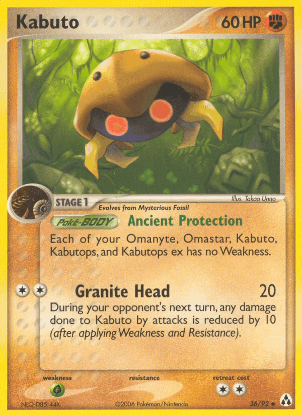 Kabuto, carta 36 di EX La Leggenda di Mew