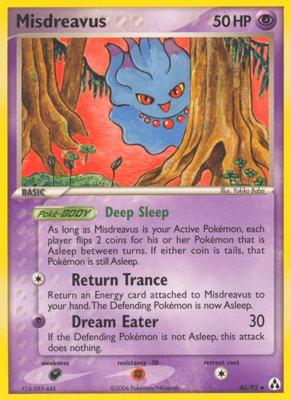 Misdreavus, carta 40 di EX La Leggenda di Mew