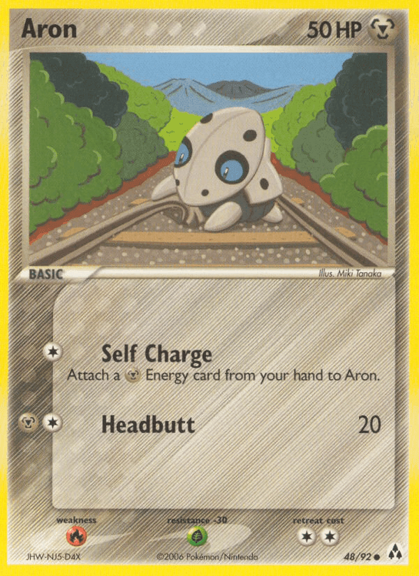 Aron, carta 48 di EX La Leggenda di Mew