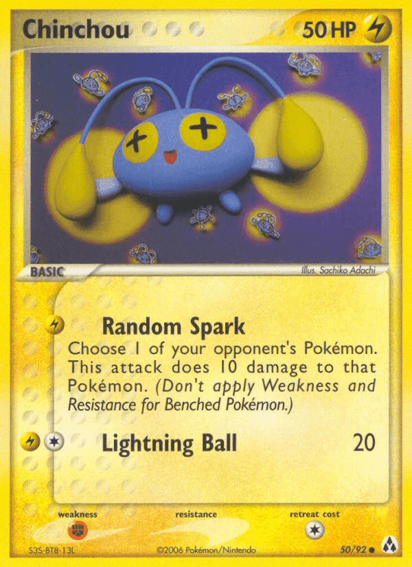 Chinchou, carta 50 di EX La Leggenda di Mew