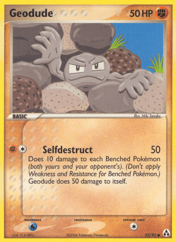 Geodude, carta 53 di EX La Leggenda di Mew