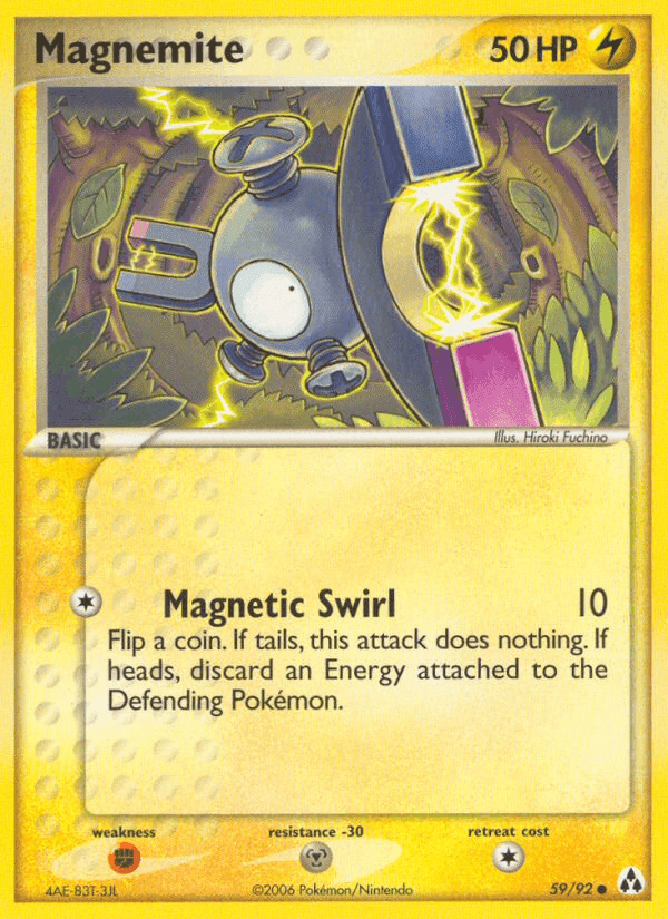 Magnemite, carta 59 di EX La Leggenda di Mew