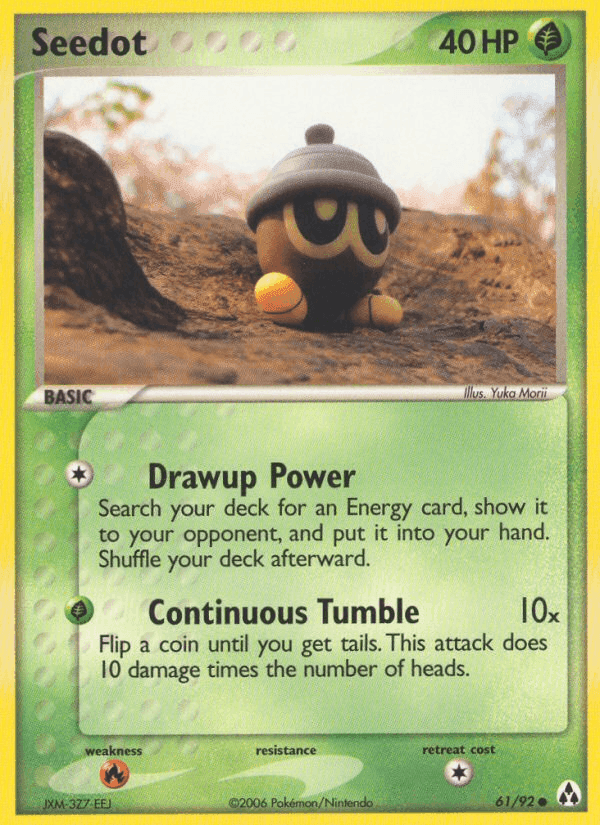Seedot, card 61 from Legend Maker