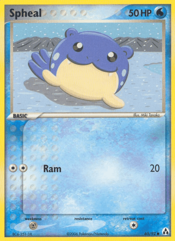 Spheal, card 65 from Legend Maker