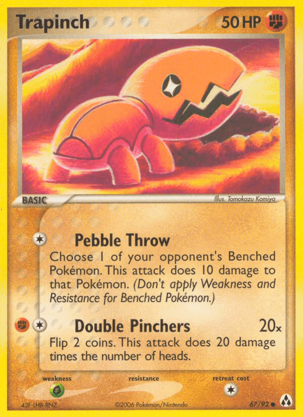 Trapinch, card 67 from Legend Maker