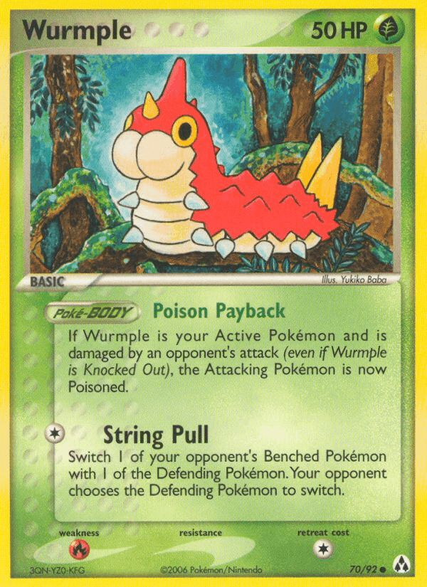 Wurmple, card 70 from Legend Maker