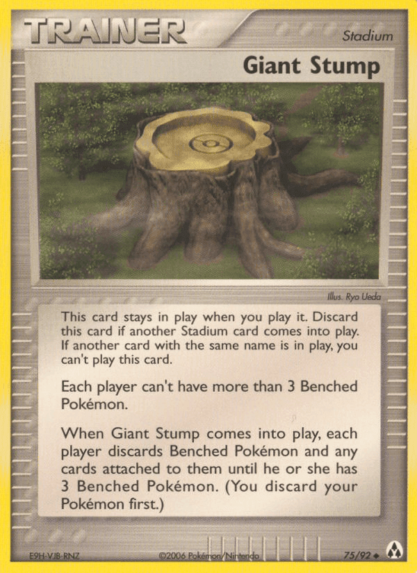Giant Stump, card 75 from Legend Maker
