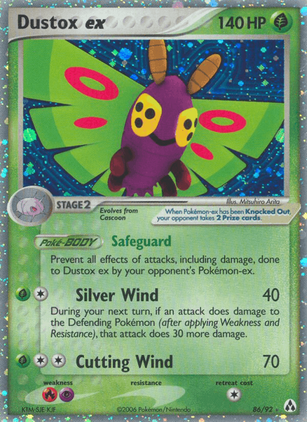 Dustox ex, card 86 from Legend Maker