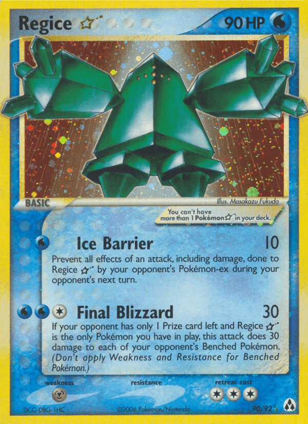 Regice ☆, carta 90 de Legend Maker
