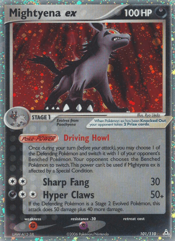 Mightyena ex, card 101 from Holon Phantoms