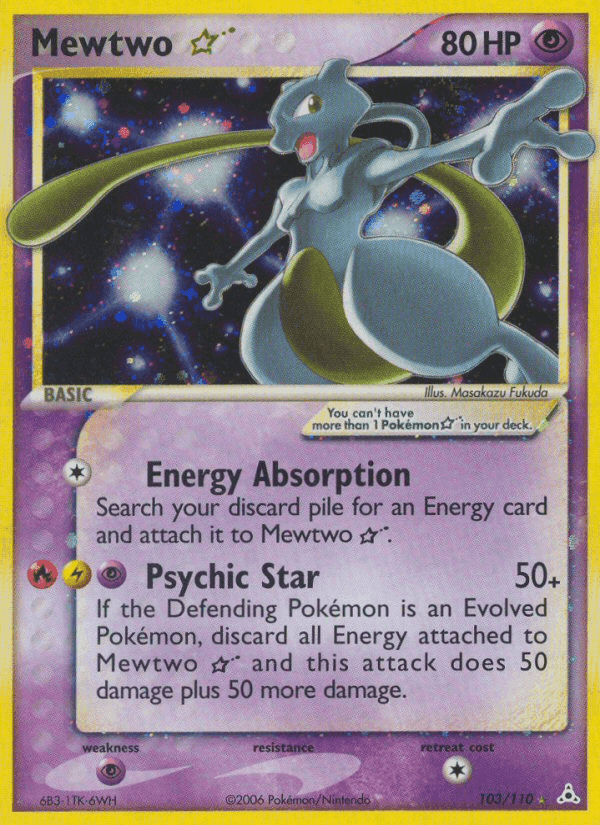 Mewtwo Star, carta 103 de Holon Phantoms