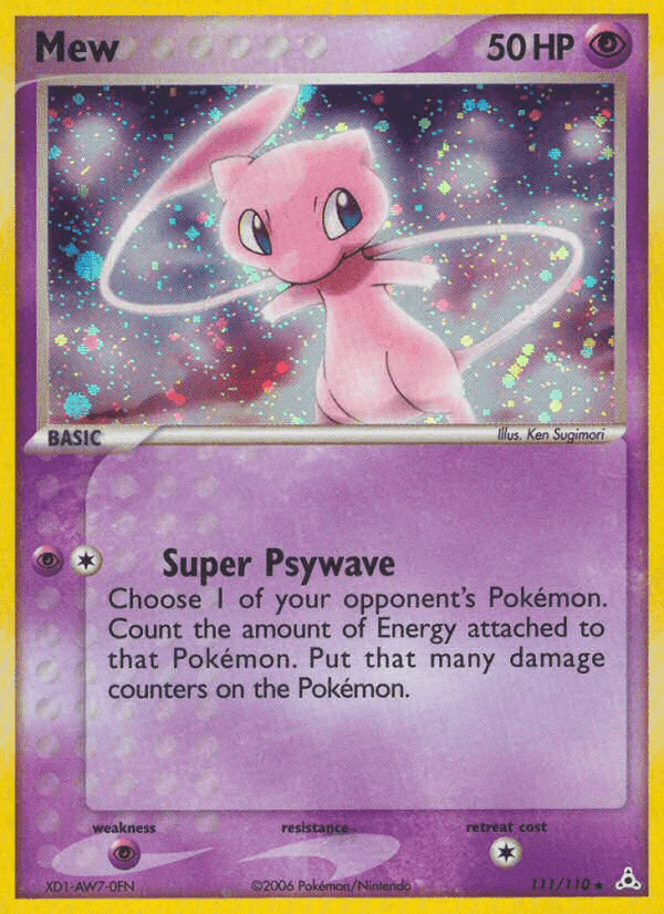 Mew, card 111 from Holon Phantoms