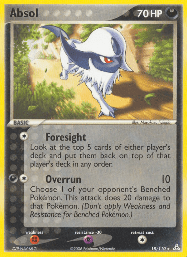 Absol, carta 18 di EX Fantasmi di Holon