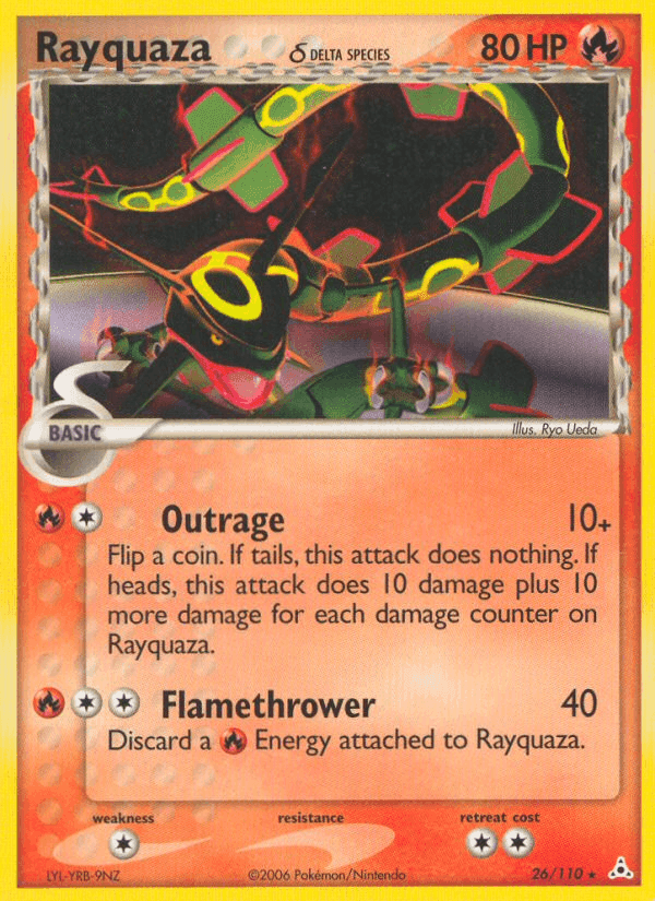 Rayquaza δ, carta 26 de Holon Phantoms