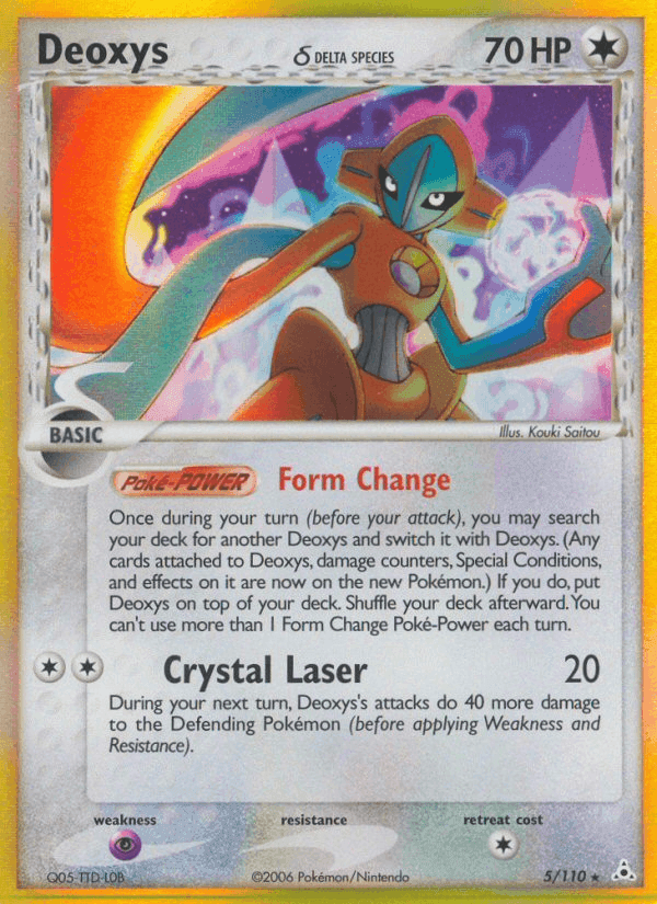 Deoxys δ, carta 5 di EX Fantasmi di Holon